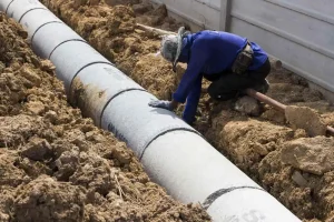 installation of a required drainage system